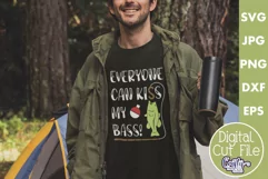 Everyone Can Kiss My Bass | Funny Fishing Svg Design Product Image 1