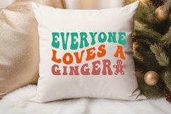 Everyone Loves a Ginger Christmas SVG Retro Xmas Design Product Image 3