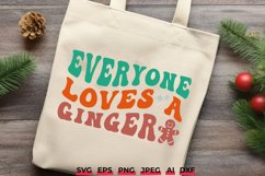 Everyone Loves a Ginger Christmas SVG Retro Xmas Design Product Image 1