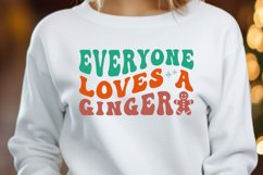 Everyone Loves a Ginger Christmas SVG Retro Xmas Design Product Image 2