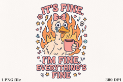 Silly Goose Sublimation Design | PNG File Product Image 1