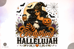 Everything Hallelujah Funny Halloween PNG,Spooky Cute Product Image 1