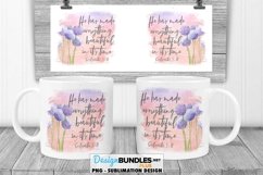 Everything Beautiful Sublimation Mug Design Bible Verse Mug Product Image 1