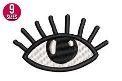 Evil Eye Machine Embroidery Design | Digital Download Product Image 1