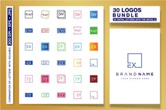 30 LOGOS BUNDLE OF INITIAL LETTERS WITH THE INITIAL E Product Image 1