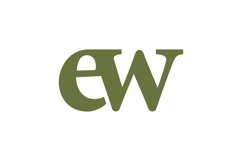 EW logo design vector template Product Image 1