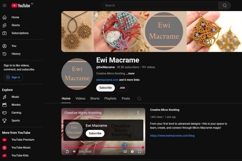 Micro Macrame Earrings with 3 beads DIY YouTube Transcript Product Image 2