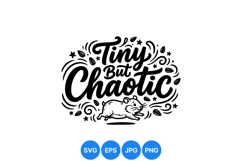 Cute Tiny Chaotic Mouse SVG Illustration Product Image 1