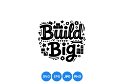 Hand Drawn Build Big Construction Tools SVG Design Product Image 1