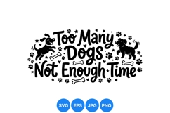 Hand Drawn Funny Dog Quote Clipart Design Product Image 1