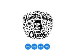 Funny Hamster Kisses And Chaos Animal Clipart Product Image 1