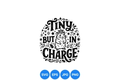 Funny Tiny But In Charge Hamster SVG Artwork Product Image 1