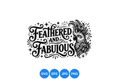 Feathered Fabulous Bird Vector Illustration Design Product Image 1