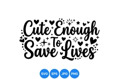 Cute Hand Lettered Quote Svg Cut File Product Image 1