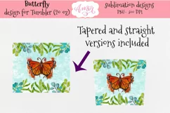 Butterfly 20oz tumbler sublimation design Product Image 2