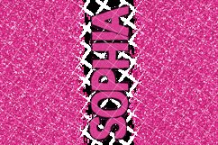 Straight Flip Sippy Sublimation Wrap Bonus Doodle Letters Product Image 3