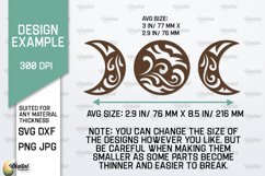 Moon Wall Art Laser Cut Bundle. Moon Wall Decor SVG Product Image 2