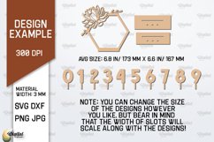 Wedding Table Number Laser Cut. Wedding Decor SVG Product Image 2