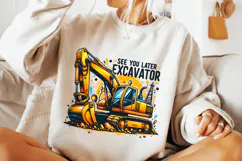 See You Later Excavator PNG, Construction PNG, Funny PNG Product Image 3