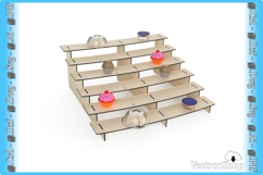 Laser-cut cupcake stand, 6-tier cake display, laser-cut Product Image 6