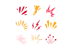 exclamation doodle set cartoon Product Image 1