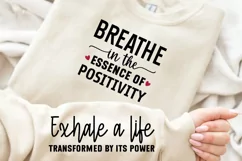 Breathe In The Essence Sleeve SVG, Positive SVG Design Product Image 3