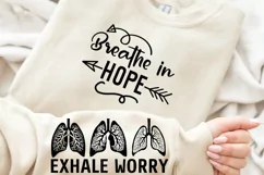 Breathe In Hope Sleeve SVG, God SVG Design, Faith SVG Product Image 1