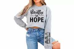 Breathe In Hope Sleeve SVG, God SVG Design, Faith SVG Product Image 3
