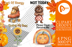 Exhausted Autumn Groovy Sublimation Product Image 1