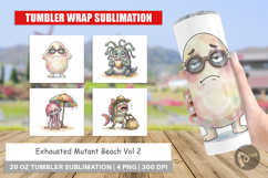 Exhausted Mutant Beach Tumbler Product Image 1