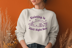 Existing Is Alotl Right Now SVG, Cute Axolotl PNG, Funny Art Product Image 2
