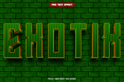 Exotic 3D editable text effect Product Image 1