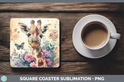 GorgeousExotic Animals Square Coaster design.