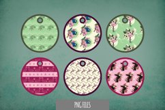 Exotic Bird Seamless Pattern Tags Product Image 1