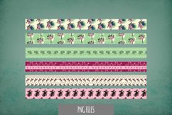 Exotic Bird Seamless Pattern Strips Product Image 1