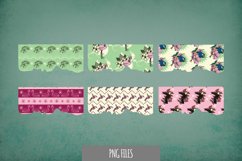 Exotic Bird Seamless Pattern Torn Paper - Scrapbooking PNG Product Image 1