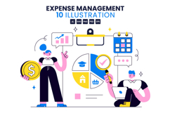 10 Expense Management Illustration Product Image 1