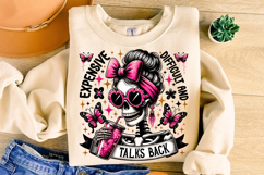 Expensive Difficult And Talks Back PNG, Funny Skeleton PNG Product Image 3