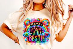 Mama's Expensive Little Bestie, Funny Kids Sublimation, Mom Product Image 2