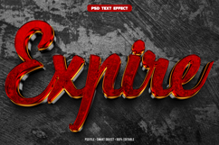 Expire 3D editable text effect Product Image 1