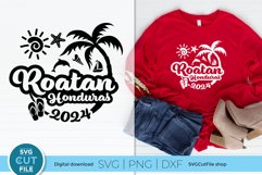 Elevate your crafting game with a Roatan Honduras SVG compatible with Cricut and Silhouette. Create stunning tropical-themed shirts and tote bags effortlessly.