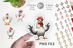 Expressive Chicken Sticker Product Image 1