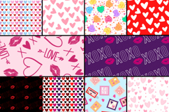 In Love Paper Pack, Digital Paper Pack, Love and Hearts Product Image 2