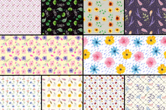 Floral Paper Pack, Digital Paper Pack, Flower Patterns Product Image 2