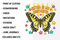 Extra is My Aesthetic Butterfly PNG Product Image 3