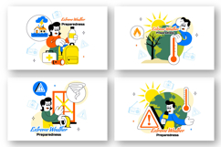 10 Extreme Weather Preparedness Illustration Product Image 2