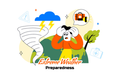10 Extreme Weather Preparedness Illustration Product Image 4