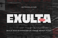 Exulta - Bold and Expressive Sans Serif Font Product Image 1
