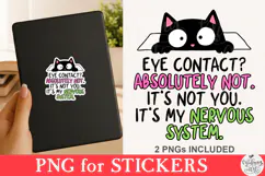 Anxious Black Cat PNG Product Image 2