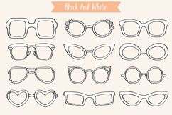 Glasses, Nerd Frames, Eye wear, Sunglasses, Hand drawn shade Product Image 7